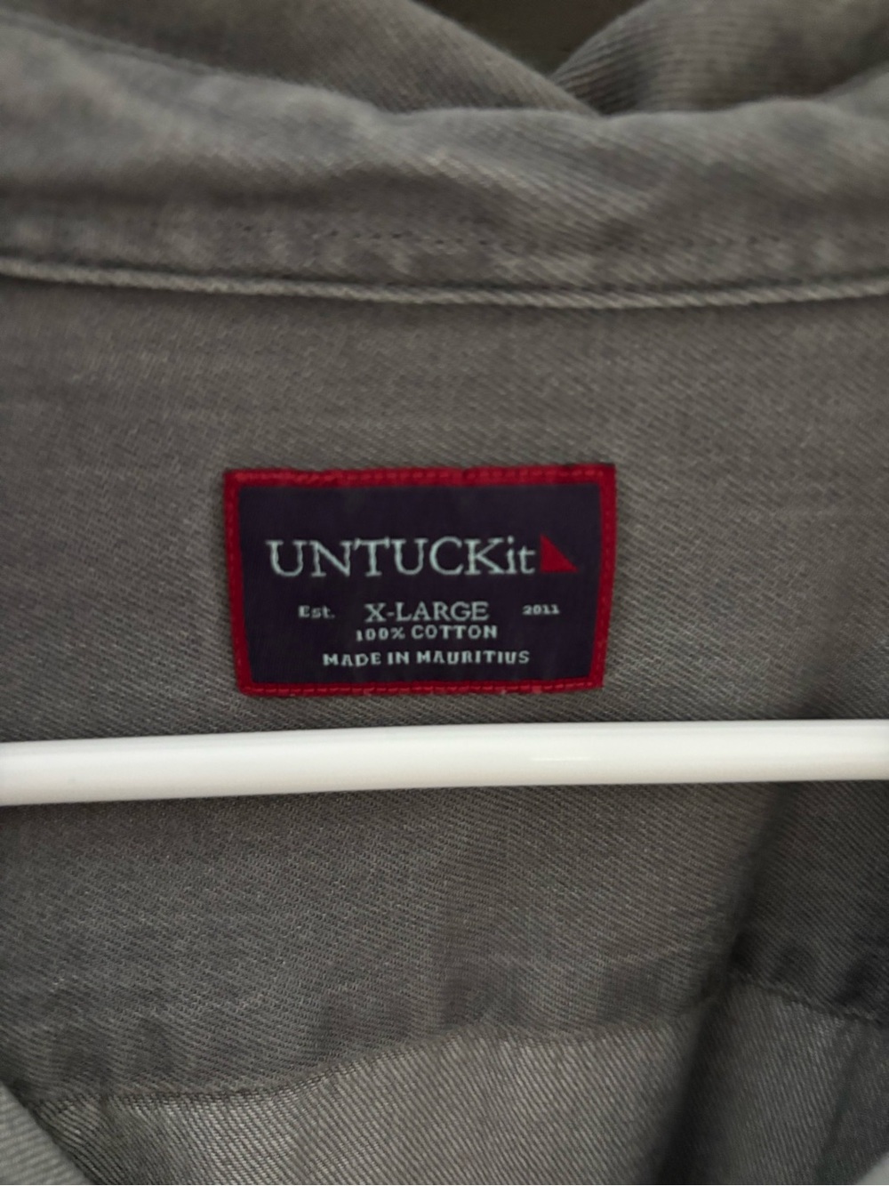 UNTUCKit gray button down - Picture 2 of 2